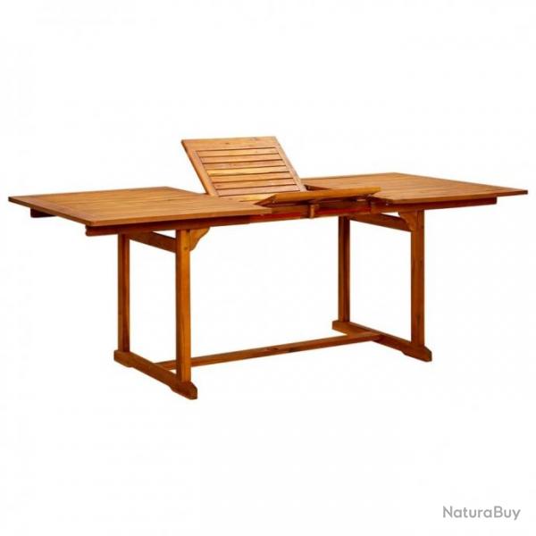 Table  dner de jardin (150-200)x100x75cm Bois d'acacia massif 316564