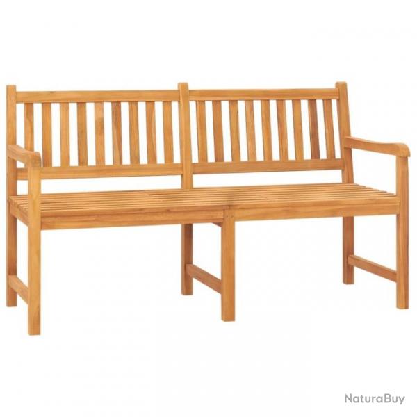 Banc de jardin 3 places avec table 150 cm Bois de teck massif 316631