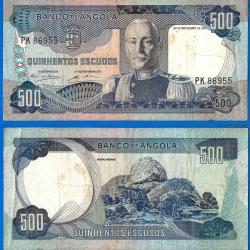 Angola 500 Escudos 1972 Carmona Afrique Billet Escudo