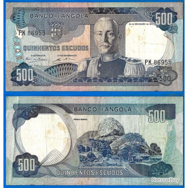 Angola 500 Escudos 1972 Carmona Afrique Billet Escudo
