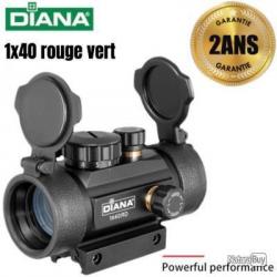 Diana 1x40 point rouge de visée 5 MOA - ajustement 11/20m - Super  enchères à 1 euro !!