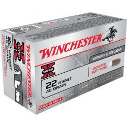 Winchester .22 Hornet Power-Point 45 gr Boîte de 50