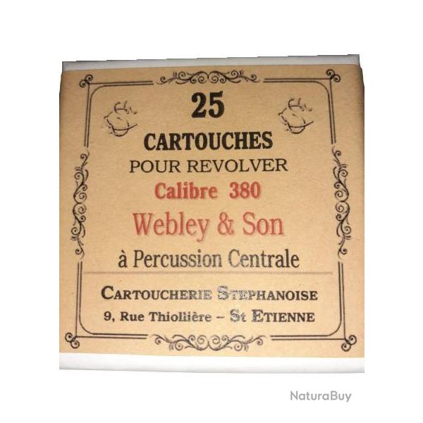 380 Webley & Son: Reproduction boite cartouches (vide) CARTOUCHERIE STEPHANOISE 8801529
