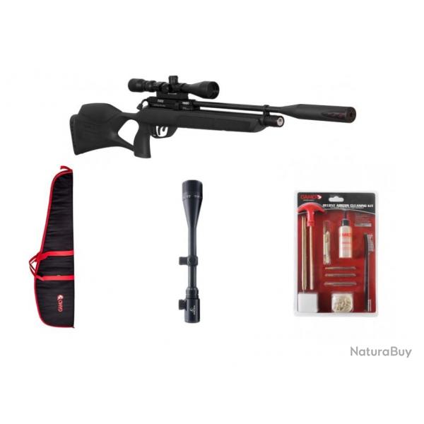 Pack Carabine Gamo Chacal 5,5 mm + Kit de nettoyage + Holster + Lunette 6-24 x 50 MilDot, 19,9 joule
