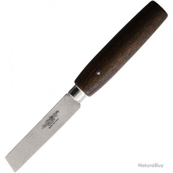 Couteau Made in USA Lame en acier au carbone Manche en bois OH403507