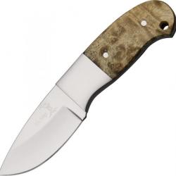 Couteau Mini-chasseur Manche en bois de ronce  Lame en acier inox ER11107