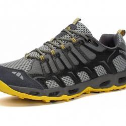 Chaussures de randonnée gris et jaune respirantes - Livraison gratuite et rapide