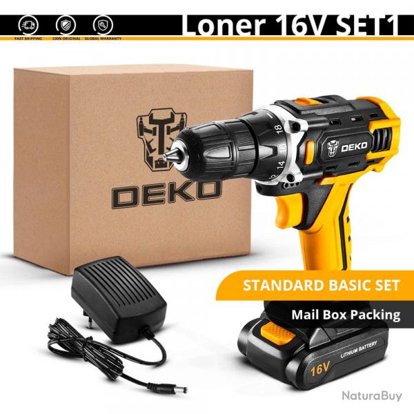 Perceuse Visseuse sans Fil Pro 12-16-20V, Modele: 16V SET 1