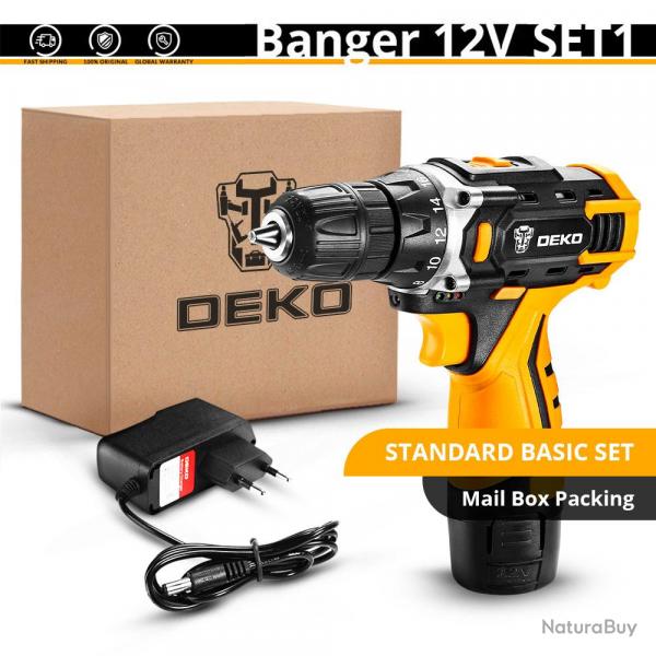 Perceuse Visseuse Sans Fil Pro 12/16/20V Li-ion, Modele: Banger 12V Set1