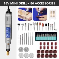 Mini Perceuse Meuleuse 18V style Dremel, Modele: SET 8