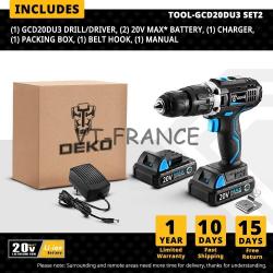 Perceuse Visseuse Sans Fil Pro 20V, Modele: GCD20DU3 SET2