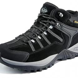Chaussures de randonnée noires montantes pour homme - Livraison gratuite et rapide