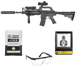 Pack airsoft MR 799 style M4-S System commando à ressort (Well)