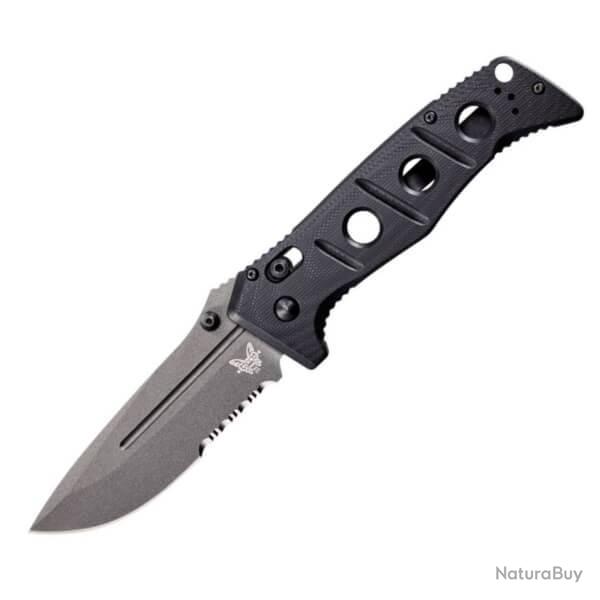 BEN275SGY-1-Couteau pliant Benchmade Adamas combo gris