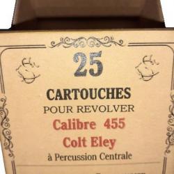 455 Colt Eley: Reproduction boite cartouches (vide) CARTOUCHERIE STEPHANOISE 8807879