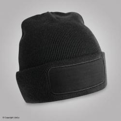 Bonnet 100% acrylique avec emplacement pour broderie noir