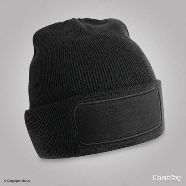 Bonnet 100% acrylique avec emplacement pour broderie noir