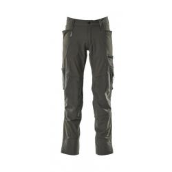 Pantalon stretch avec poches genouillères MASCOT Advanced 17179-311 Anthracite foncé 82 cm (Standard