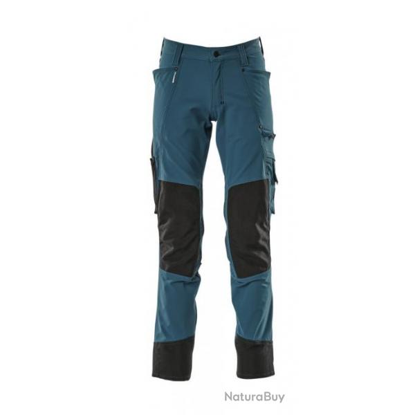 Pantalon stretch avec poches genouillres MASCOT Advanced 17179-311 82 cm (Standard) 42 (C48) Bleu p