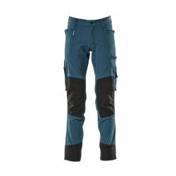 Pantalon stretch avec poches genouillères MASCOT Advanced 17179-311 82 cm (Standard) 50 (C56) Bleu p