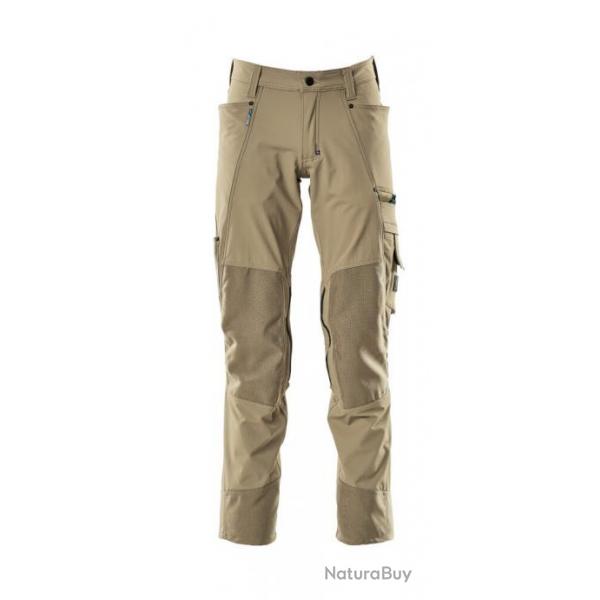 Pantalon stretch avec poches genouillres MASCOT Advanced 17179-311 82 cm (Standard) 52 (C58) Sable 