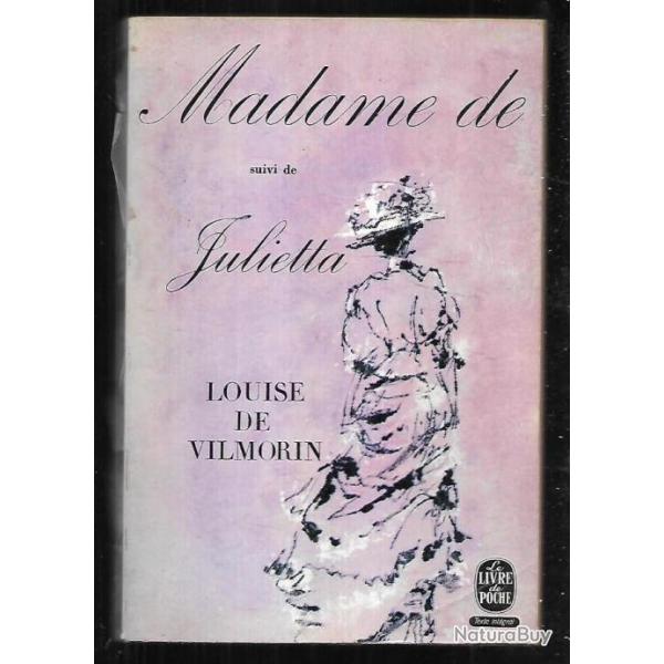 madame de suivi de julietta louise de vilmorin   livre de poche