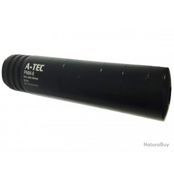 Silencieux A-TEC PMM-6 cal.9mm ATEC 1/2X28 UNEF