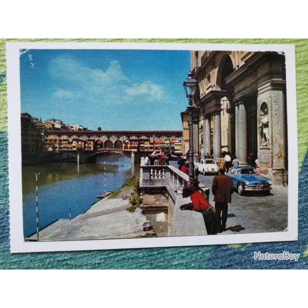 Carte postale Ponte Vecchia Firenze Alfa Romeo Sprint Fiat