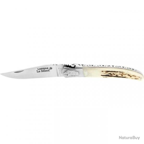 Couteau Robert David Le Slect Forg Sanglier- Lame 90mm - Bois de Cerf