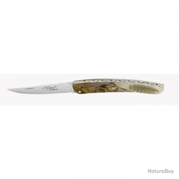 Couteau Robert David Le Thiers Manche Acrylique - Lame 90mm - Bcasse