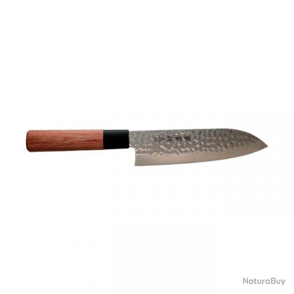 Couteau Kane Tsune Santoku - Lame Martele 165mm Default Title