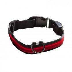 Collier lumineux Num'Axes USB rechargeable rouge S - S
