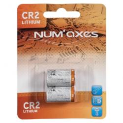 Blister 2 piles Num'Axes - CR2 lithium 3 V (Equival. : CR17355-DLCR2)