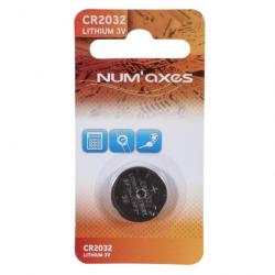 Blister 1 pile Num'Axes - CR2032 lithium 3 V (Equivalence : DL2032)