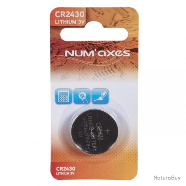Blister 1 pile Num'Axes - CR2430 lithium 3 V (Equivalence : DL2430)