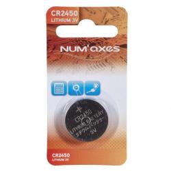 Blister 1 pile Num'Axes - CR2450 lithium 3 V (Equivalence : DL2450)