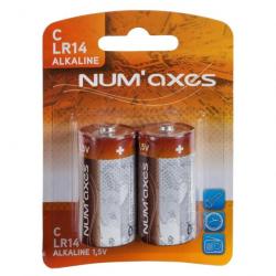 Blister 2 piles Num'Axes - C LR14 alcalines 1,5 V