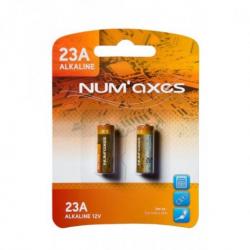 Blister 2 piles Num'Axes - 23A alcalines 12 V