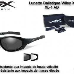 Lunette balistique Wiley X XL-1 AD - Pack Verres clairs / Verres fumés