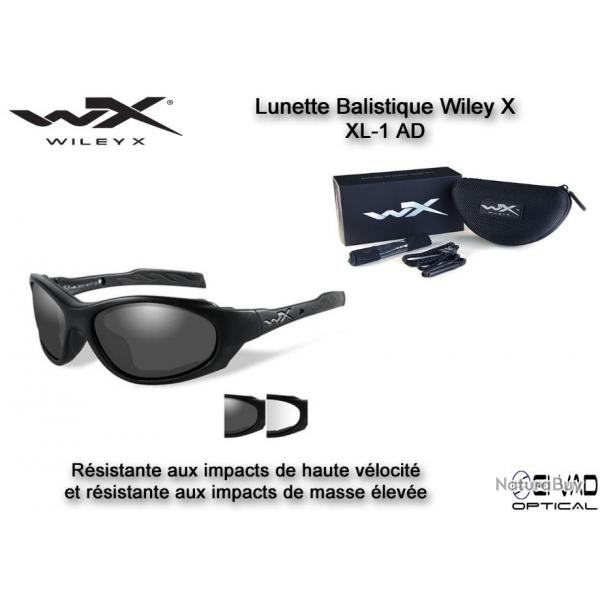 Lunette balistique Wiley X XL-1 AD - Pack Verres clairs / Verres fums