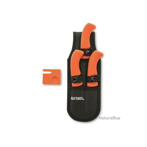 Set Couteaux de Chasse Lame en Acier Inox Manche en Polymre Etui en Nylon SCHP110559207