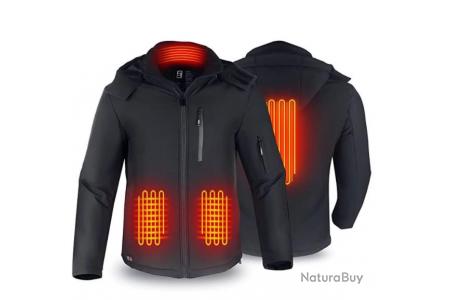 Gilet chauffant électrique, veste chauffante ultra légère sans manches pour  homme, 8 zones de chauffage, protection