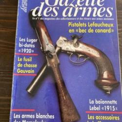 Revue Gazette des Armes 288, Lefaucheux, Luger 1920, fusil Gauvain, Mamelouks, Thompson, Lebel