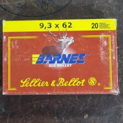 Sellier et bellot cal 9.3x62 barnes 250grain où 16.2gr