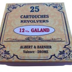 12 mm Galand ou 12mm Perrin & Galand: Reproduction boite cartouches (vide) ALBERT & BARNIER 8822784