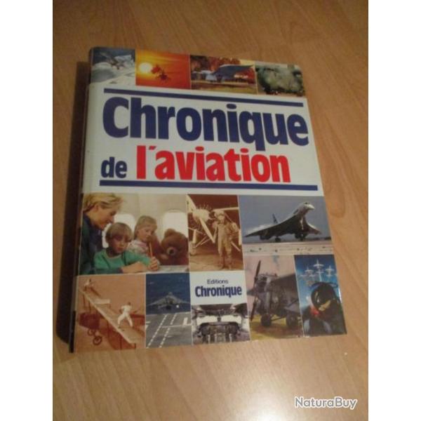 Gros livre chronique de l'aviation