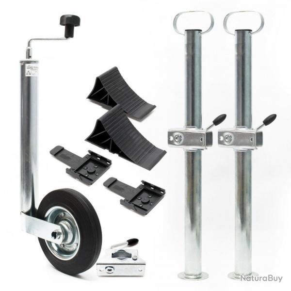 Bquille de remorque kit 10 pices cales de roue borne de serrage support roue 16_0002536