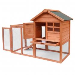 Cabane clapier à lapins rongeurs poulailler lapinière ou autres petits animaux en bois 870 x 465 x