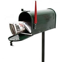 Us mailbox boite aux lettres design américain vert pied de support courrier 16_0000337