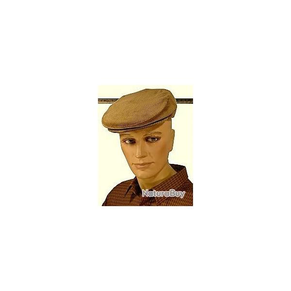Casquette plate en velours Le Laboureur Beige 57